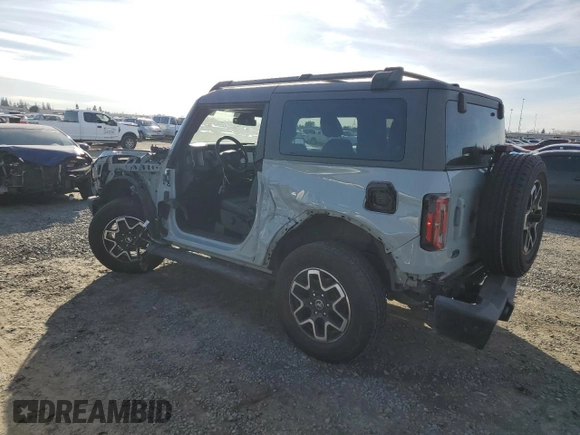 2022 Ford Bronco with VIN 1FMDE5CP0NLB48255, listed as a Copart auction lot 86614524 with 16,826 mi miles and Salvage title. Bid and sale history available at DreamBid. Image 2.