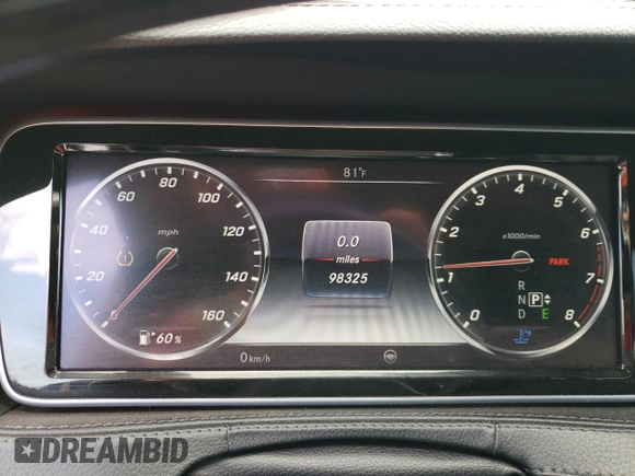 2016 Mercedes-Benz S 550 with VIN WDDUG8CB7GA238236, listed as a Copart auction lot 66587394 with 98,325 mi miles and Salvage Title. Bid and sale history available at carsss.com. Image 9.
