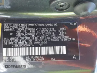 2011 Lexus RX 350 с VIN 2T2ZK1BA3BC064034, выставлен на аукционе IAAI как лот 42327985 с пробегом 129 631 миль миль и . История ставок и продаж доступна на DreamBid. Изображение 9.