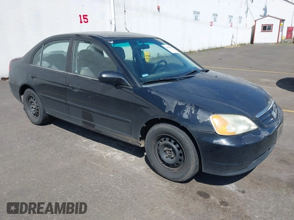 2001 Honda Civic LX with VIN JHMES16531S000040, listed as a IAAI auction lot 42191403 with 225,897 mi miles. Bid and sale history available at carsss.com. Image 1.