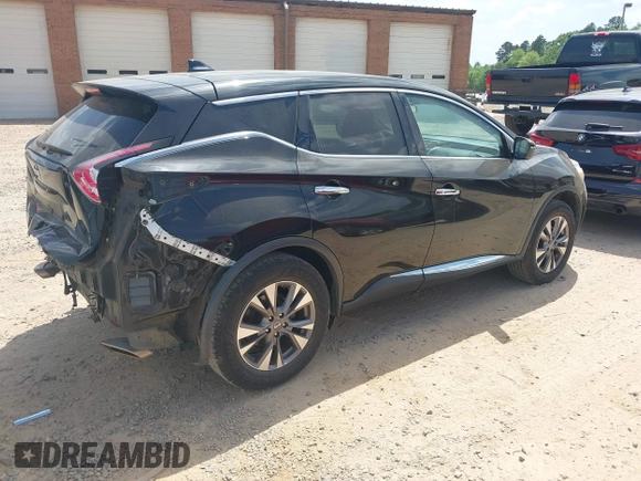 2017 Nissan Murano S with VIN 5N1AZ2MG1HN127136, listed as a IAAI auction lot 42010293 with 183,288 mi miles and . Bid and sale history available at carsss.com. Image 4.
