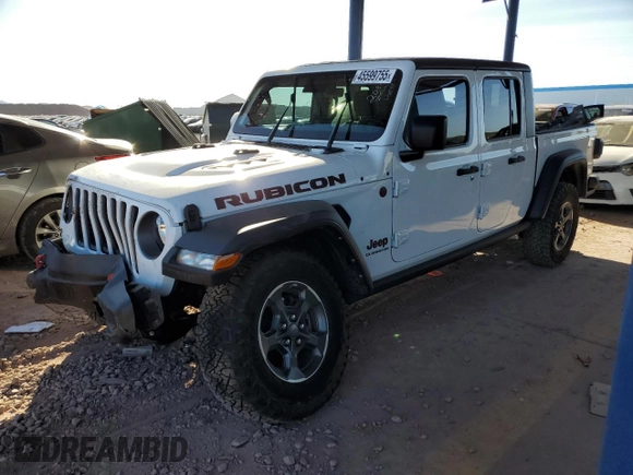 2022 Jeep Gladiator Rubicon with VIN 1C6JJTBG3NL103293, listed as a Copart auction lot 45599755 with Not provided miles and Salvage title. Bid and sale history available at DreamBid. Image 1.