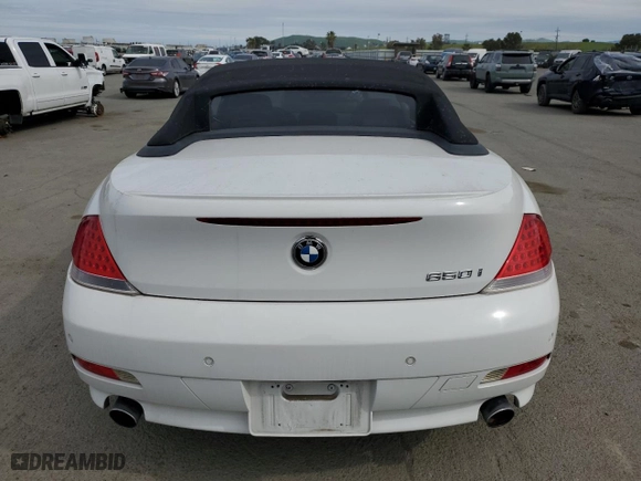 2006 BMW 6 Series 650Ci with VIN WBAEK13476CN76029, listed as a Copart auction lot 47135175 with 108,795 mi miles and Clean Title. Bid and sale history available at carsss.com. Image 6.
