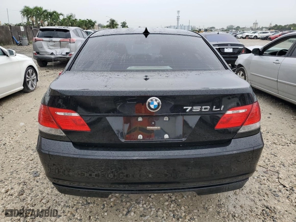 2008 BMW 7 Series 750Li with VIN WBAHN83538DT79037, listed as a Copart auction lot 71724854 with 88,507 mi miles and Clean Title. Bid and sale history available at carsss.com. Image 7.
