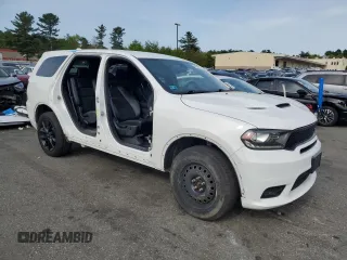 2019 Dodge Durango GT with VIN 1C4RDJDG5KC812002, listed as a Copart auction lot 56629145 with 83,982 mi miles and Salvage title. Bid and sale history available at DreamBid. Image 4.