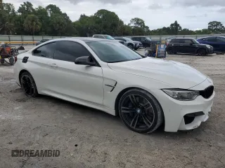 2015 BMW M4 with VIN WBS3R9C5XFK331253, listed as a Copart auction lot 72857284 with 78,309 mi miles and Salvage Title. Bid and sale history available at carsss.com. Image 4.