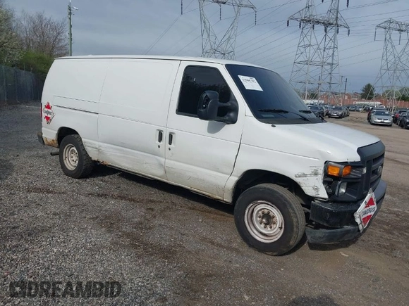 2010 Ford Econoline Cargo Commercial with VIN 1FTNE1EW1ADA91736, listed as a IAAI auction lot 42005782 with 306,746 mi miles and . Bid and sale history available at carsss.com. Image 1.