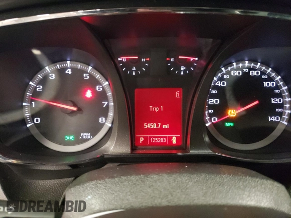 2011 GMC Terrain SLT-1 with VIN 2CTFLVEC2B6437675, listed as a Copart auction lot 76407814 with 125,283 mi miles and Salvage Title. Bid and sale history available at carsss.com. Image 9.
