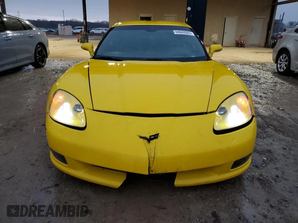 2008 Chevrolet Corvette with VIN 1G1YY26W485111564, listed as a Copart auction lot 44842025 with 58,354 mi miles and Salvage Title. Bid and sale history available at carsss.com. Image 5.