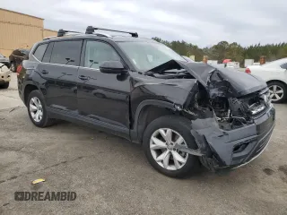 2018 Volkswagen Atlas SE with VIN 1V2DP2CA6JC593164, listed as a Copart auction lot 88889525 with 124,184 mi miles and Salvage title. Bid and sale history available at DreamBid. Image 4.