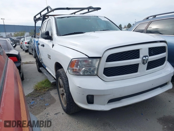 2018 Ram 1500 Express with VIN 1C6RR7FG6JS326988, listed as a IAAI auction lot 41834856 with 226,807 mi miles. Bid and sale history available at carsss.com. Image 1.