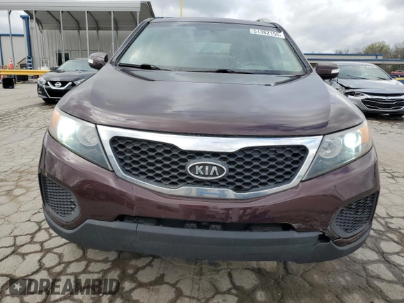 2012 Kia Sorento LX with VIN 5XYKT4A25CG242708, listed as a Copart auction lot 51382155 with 156,175 mi miles and Salvage Title. Bid and sale history available at carsss.com. Image 5.