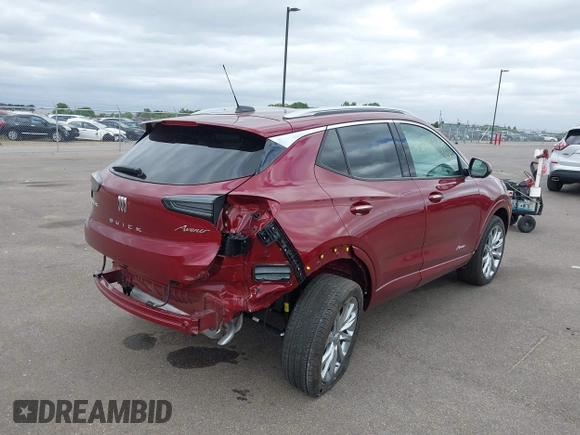2024 Buick Encore GX Avenir with VIN KL4AMGSLXRB150363, listed as a IAAI auction lot 42288468 with 5,528 mi miles and . Bid and sale history available at DreamBid. Image 4.