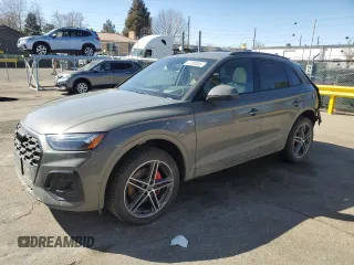 2025 Audi Q5 S line Prestige with VIN WA1F2AFY5S2040003, listed as a Copart auction lot 47780085 with 1,549 mi miles and Salvage Title. Bid and sale history available at carsss.com. Image 1.