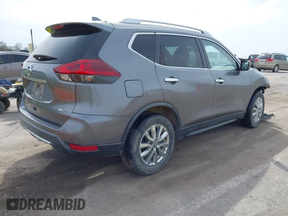 2019 Nissan Rogue SV with VIN KNMAT2MTXKP506487, listed as a IAAI auction lot 41834948 with 139,984 mi miles. Bid and sale history available at carsss.com. Image 4.