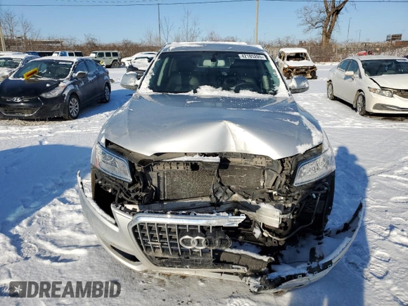 2014 Audi Q5 with VIN WA1LGCFP8EA111969, listed as a Copart auction lot 42185205 with 103,199 mi miles and Salvage title. Bid and sale history available at DreamBid. Image 5.