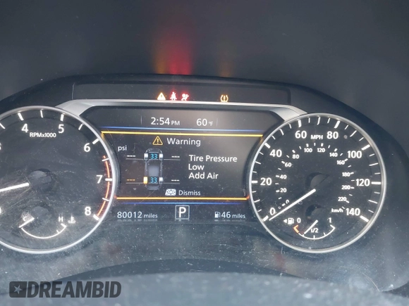 2019 Nissan Altima 2.5 SR with VIN 1N4BL4CV4KC204791, listed as a IAAI auction lot 41784484 with 80,012 mi miles. Bid and sale history available at carsss.com. Image 15.