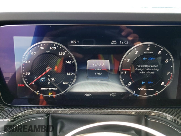 2024 Mercedes-Benz G 63 AMG with VIN W1NYC7HJ3RX508444, listed as a Copart auction lot 60316124 with 1,182 mi miles and Clean Title. Bid and sale history available at DreamBid. Image 9.