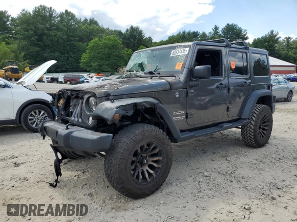 2017 Jeep Wrangler Unlimited Sport with VIN 1C4HJWDG3HL542066, listed as a Copart auction lot 62637435 with Not provided miles and Salvage title. Bid and sale history available at DreamBid. Image 1.