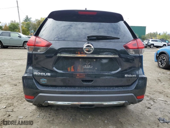 2017 Nissan Rogue SV with VIN 5N1AT2MV3HC849879, listed as a Copart auction lot 72614054 with 0 mi miles and Salvage Title. Bid and sale history available at carsss.com. Image 6.