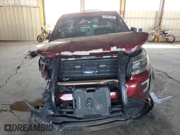 2017 Ford Police Interceptor Utility z VIN 1FM5K8AR4HGB15954, wystawiony jako Copart lot #61997335 z przebiegiem 98 412 mil mil oraz Szkoda całkowita • Salvage title. Historia ofert i sprzedaży dostępna na DreamBid. Obrazek 5.
