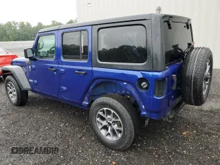 2018 Jeep Wrangler Unlimited Sport with VIN 1C4HJXDG3JW292810, listed as a Copart auction lot 57672705 with 106,378 mi miles and Salvage title. Bid and sale history available at DreamBid. Image 2.