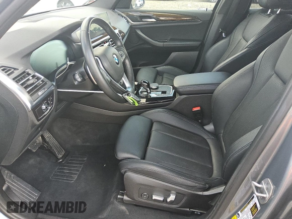 2023 BMW X3 sDrive30i with VIN 5UX43DP03P9S25216, listed as a Copart auction lot 56060045 with 31,303 mi miles and Clean Title. Bid and sale history available at DreamBid. Image 7.