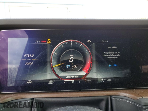 2021 Mercedes-Benz G 63 AMG with VIN W1NYC7HJ2MX388029, listed as a Copart auction lot 53210814 with 30,805 mi miles and . Bid and sale history available at DreamBid. Image 9.