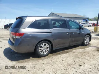 2015 Honda Odyssey EX-L with VIN 5FNRL5H63FB017177, listed as a Copart auction lot 52347205 with 83,148 mi miles and Salvage Title. Bid and sale history available at DreamBid. Image 3.
