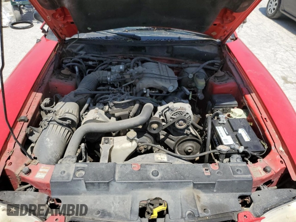 1997 Ford Mustang with VIN 1FALP4046VF167444, listed as a Copart auction lot 56124124 with 148,076 mi miles and Salvage Title. Bid and sale history available at carsss.com. Image 11.