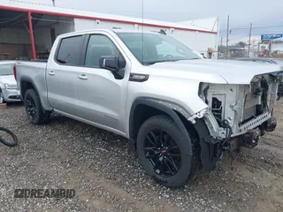 2022 GMC Sierra 1500 Limited Elevation with VIN 3GTU9CED7NG184649, listed as a IAAI auction lot 41453442 with 56,197 mi miles. Bid and sale history available at carsss.com. Image 1.