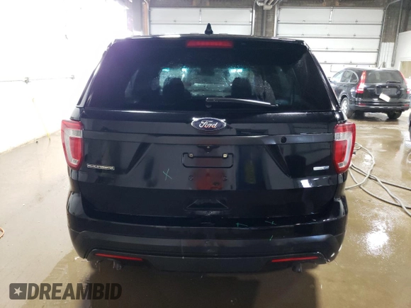 2016 Ford Utility Police Interceptor with VIN 1FM5K8AR9GGB96917, listed as a Copart auction lot 71740794 with 0 mi miles and Salvage Title. Bid and sale history available at carsss.com. Image 6.
