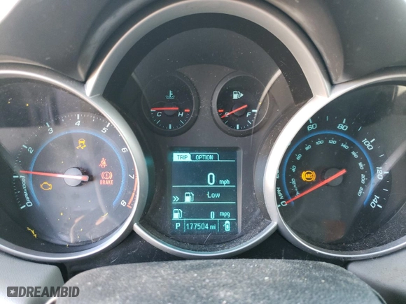 2013 Chevrolet Cruze LS with VIN 1G1PA5SH5D7132494, listed as a Copart auction lot 46705175 with 177,504 mi miles and Salvage Title. Bid and sale history available at carsss.com. Image 9.