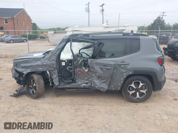 2022 Jeep Renegade Trailhawk with VIN ZACNJDC11NPN53432, listed as a IAAI auction lot 42010778 with 29,889 mi miles and . Bid and sale history available at DreamBid. Image 14.