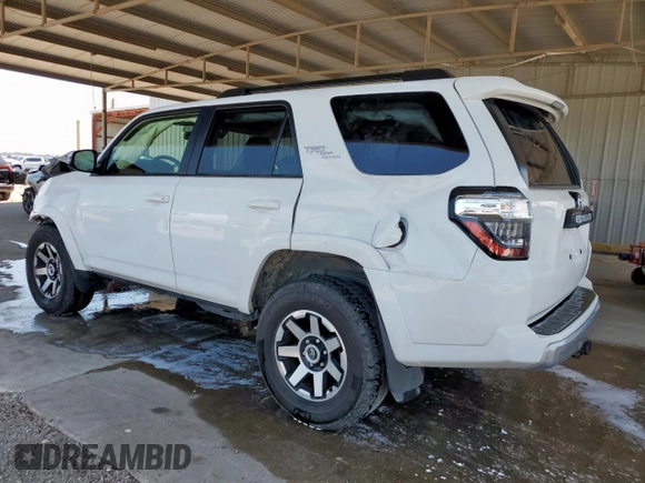 2024 Toyota 4Runner TRD Off Road with VIN JTERU5JR5R6247381, listed as a Copart auction lot 59087535 with 42,635 mi miles and Salvage title. Bid and sale history available at DreamBid. Image 2.