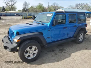 2023 Jeep Wrangler Sport S z VIN 1C4HJXDN3PW503284, wystawiony jako Copart lot #51539255 z przebiegiem 31 856 mil mil oraz Szkoda całkowita • Salvage title. Historia ofert i sprzedaży dostępna na DreamBid. Obrazek 1.