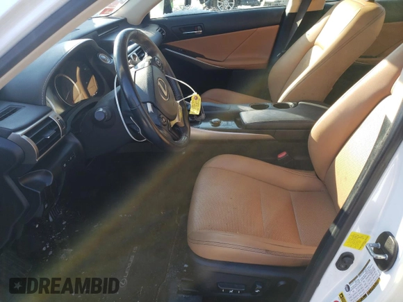 2014 Lexus IS 250 z VIN JTHCF1D21E5007013, wystawiony jako Copart lot #42354785 z przebiegiem 96 179 mil mil oraz Szkoda całkowita • Salvage title. Historia ofert i sprzedaży dostępna na DreamBid. Obrazek 7.