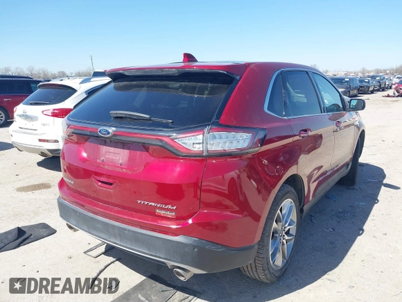 2015 Ford Edge Titanium z VIN 2FMPK3K83FBB06068, wystawiony jako IAAI lot #41774040 z przebiegiem 134 821 mil mil oraz . Historia ofert i sprzedaży dostępna na DreamBid. Obrazek 4.