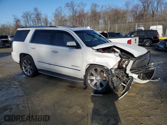 2017 GMC Yukon Denali with VIN 1GKS2CKJ3HR192875, listed as a Copart auction lot 50369075 with 112,877 mi miles and Salvage Title. Bid and sale history available at carsss.com. Image 4.