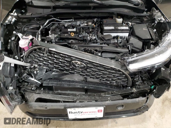 2025 Toyota Corolla Cross XLE с VIN 7MUDAABG0SV129473, выставлен на аукционе Copart как лот 52021975 с пробегом 9 748 миль миль и Списание • Salvage title. История ставок и продаж доступна на DreamBid. Изображение 13.