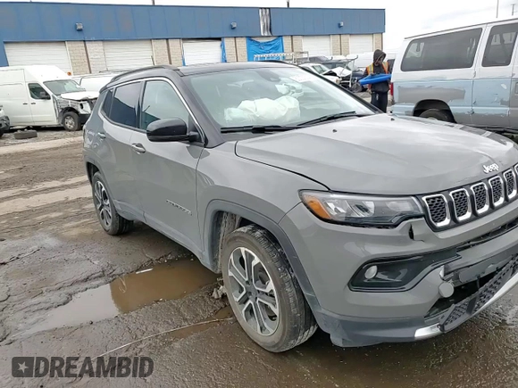 2023 Jeep Compass Limited with VIN 3C4NJDCN6PT561222, listed as a Copart auction lot 80028534 with 24,002 mi miles and Salvage Title. Bid and sale history available at carsss.com. Image 12.