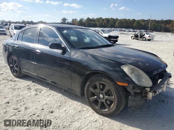 2005 Infiniti G35 with VIN JNKCV51E15M206903, listed as a Copart auction lot 76564124 with 261,392 mi miles and Salvage Title. Bid and sale history available at DreamBid. Image 4.
