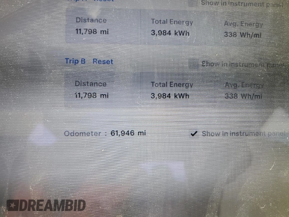 2020 Tesla Model S Long Range with VIN 5YJSA1E20LF415038, listed as a Copart auction lot 48950225 with 61,946 mi miles and Salvage title. Bid and sale history available at DreamBid. Image 9.