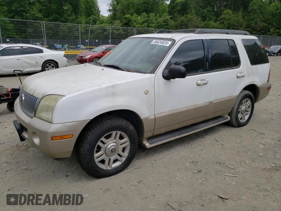 2005 Mercury Mountaineer Convenience with VIN 4M2ZU86W45UJ03003, listed as a Copart auction lot 56634824 with Not provided miles and Clean title. Bid and sale history available at DreamBid. Image 1.