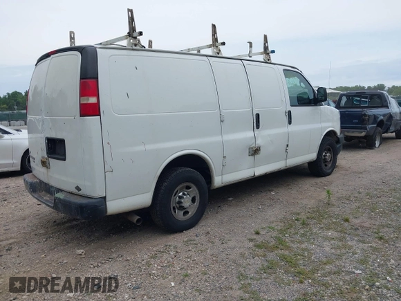 2011 Chevrolet Express Cargo with VIN 1GCWGFCA4B1172655, listed as a IAAI auction lot 42451763 with 326,327 mi miles and . Bid and sale history available at DreamBid. Image 4.
