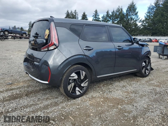 2023 Kia Soul GT-Line with VIN KNDJ53AU8P7882125, listed as a Copart auction lot 47674715 with 19,914 mi miles and Salvage Title. Bid and sale history available at carsss.com. Image 3.