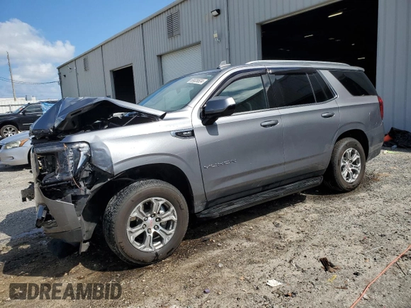 2022 GMC Yukon SLE with VIN 1GKS1AKD8NR305250, listed as a Copart auction lot 69026524 with 33,465 mi miles and Non Repairable. Bid and sale history available at carsss.com. Image 1.