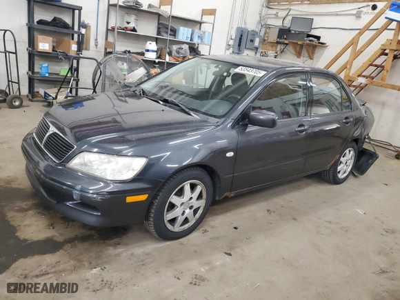 2003 Mitsubishi Lancer LS with VIN JA3AJ36E53U090103, listed as a Copart auction lot 53543705 with 167,724 mi miles and Salvage Title. Bid and sale history available at carsss.com. Image 1.