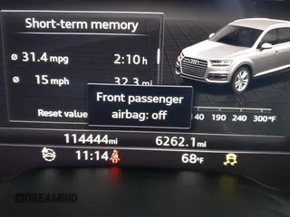 2017 Audi Q7 Premium Plus with VIN WA1LAAF7XHD037219, listed as a IAAI auction lot 41668831 with 114,444 mi miles. Bid and sale history available at carsss.com. Image 7.