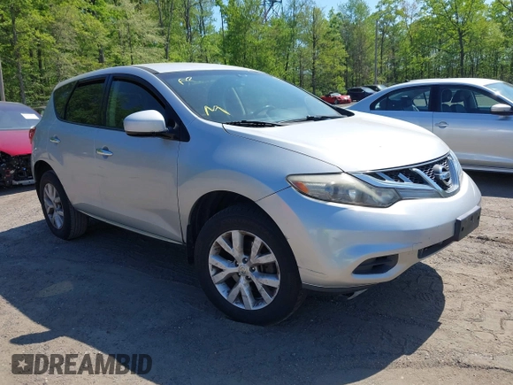 2012 Nissan Murano SV with VIN JN8AZ1MW8CW227408, listed as a IAAI auction lot 42153588 with 144,179 mi miles and . Bid and sale history available at carsss.com. Image 1.